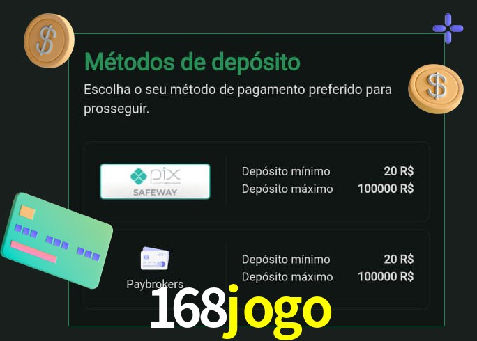 O cassino 168jogo oferece uma grande variedade de métodos de pagamento